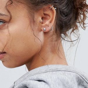 Sterling silver stud earrings